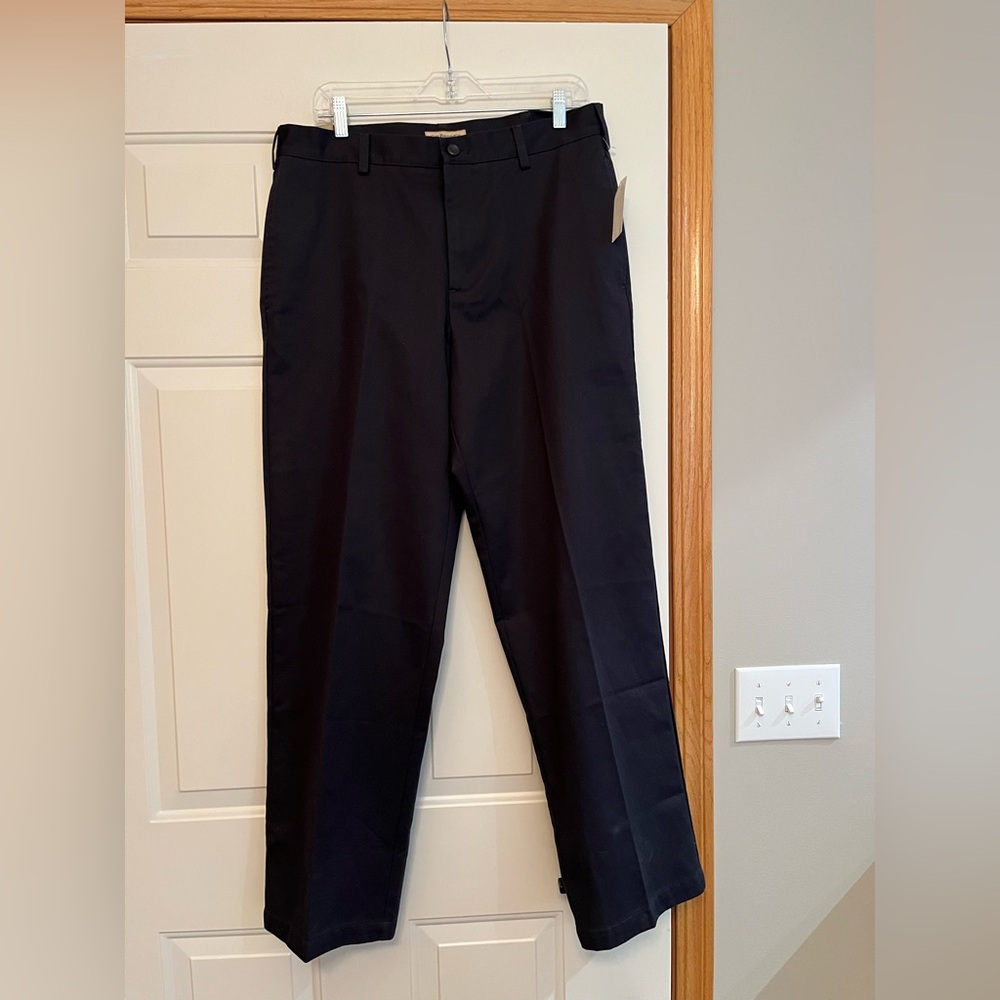 Men's New G.H. Bass & Co blue 100% cotton Portland chino pant trouser.Size 34x32